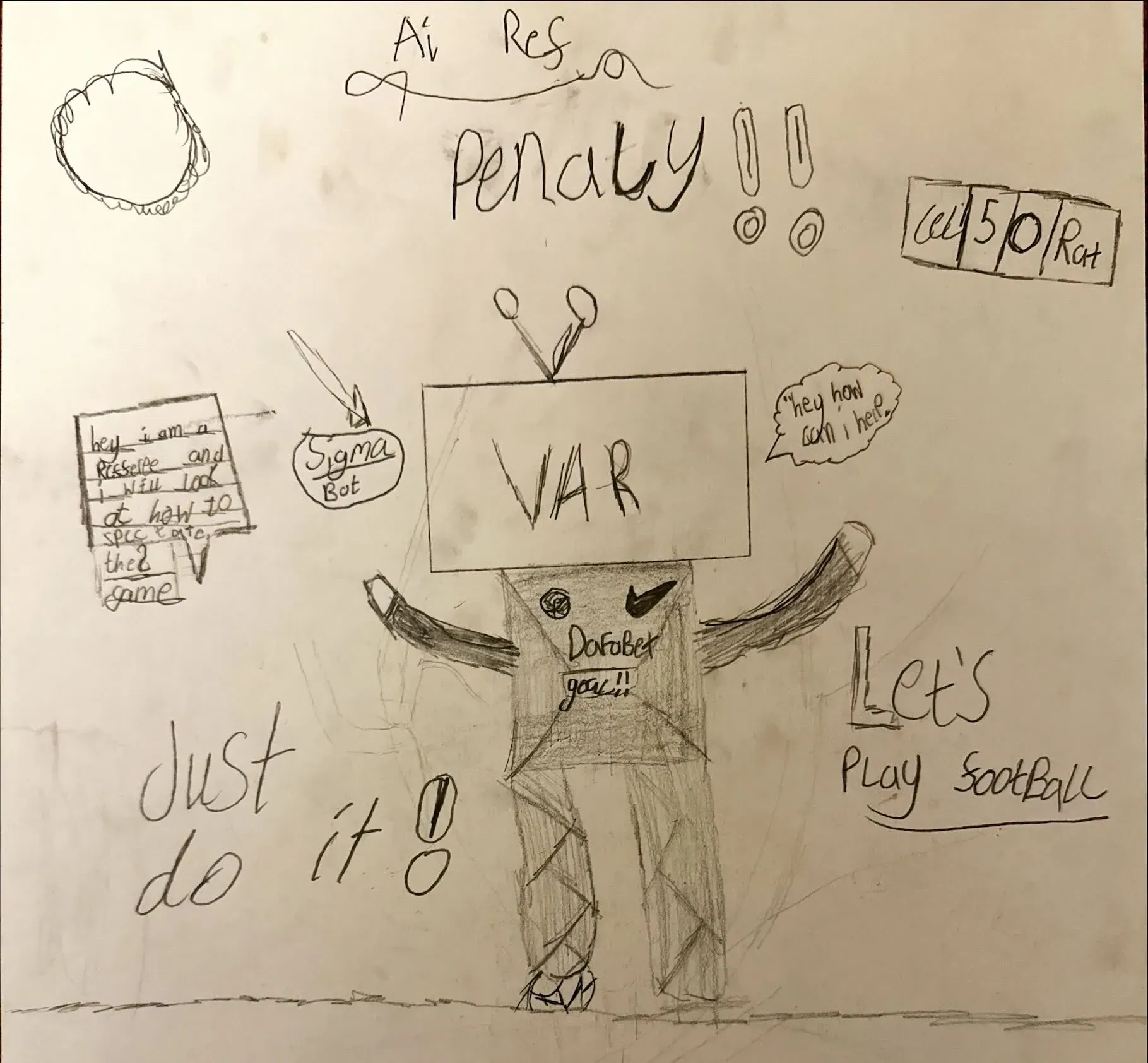 Robotic video assistant referee to help adjudicate football matches